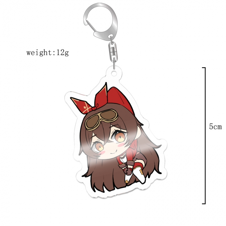 Genshin Impact Anime acrylic Key Chain  price for 5 pcs 12040