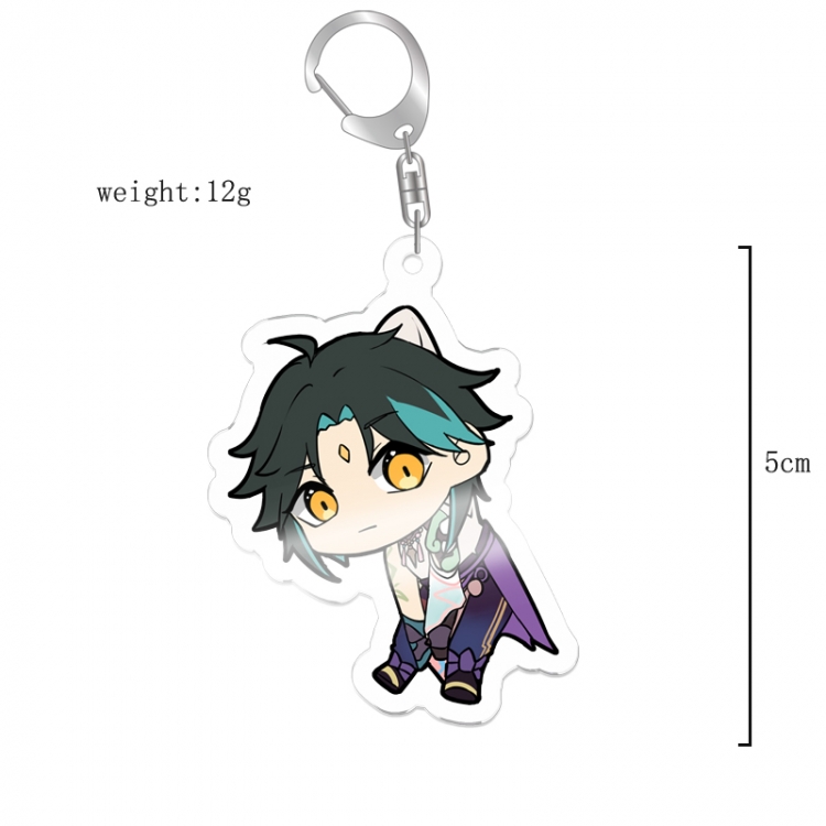 Genshin Impact Anime acrylic Key Chain  price for 5 pcs 12076