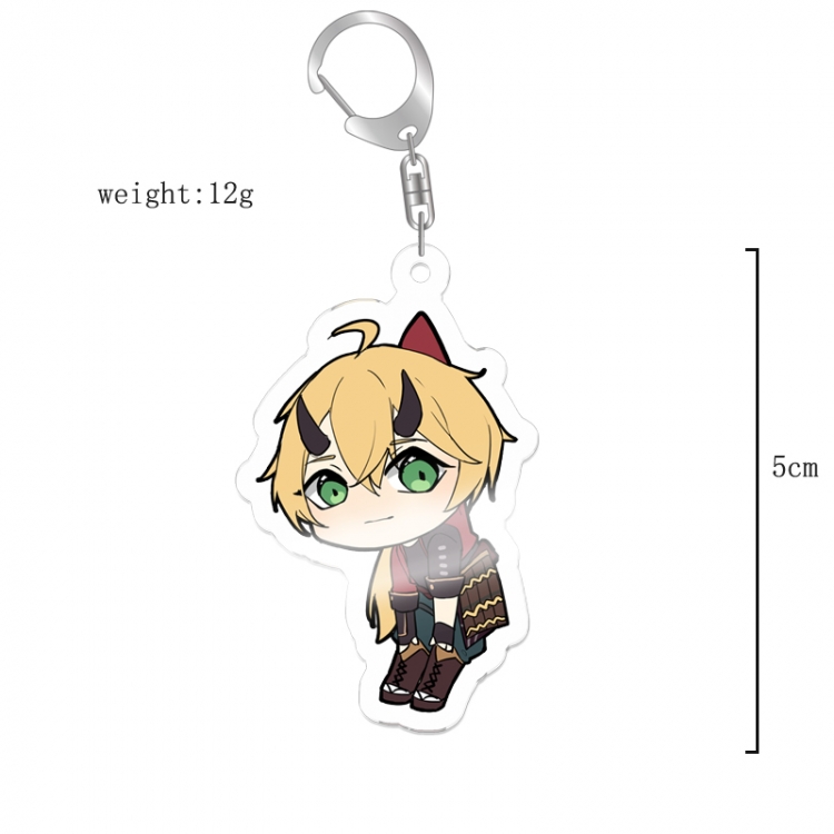 Genshin Impact Anime acrylic Key Chain  price for 5 pcs 12049