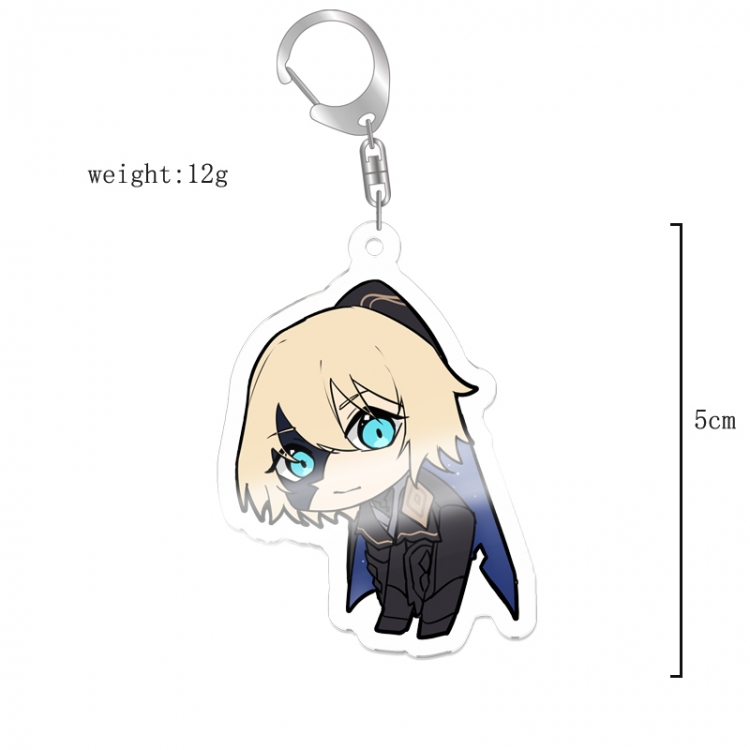 Genshin Impact Anime acrylic Key Chain  price for 5 pcs 12052