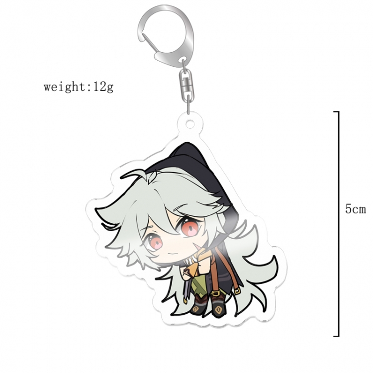 Genshin Impact Anime acrylic Key Chain  price for 5 pcs 12051