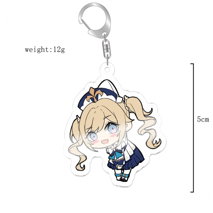 Genshin Impact Anime acrylic Key Chain  price for 5 pcs 12057