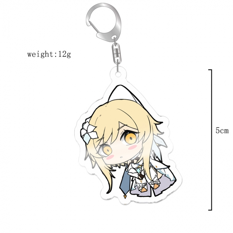 Genshin Impact Anime acrylic Key Chain  price for 5 pcs 12067