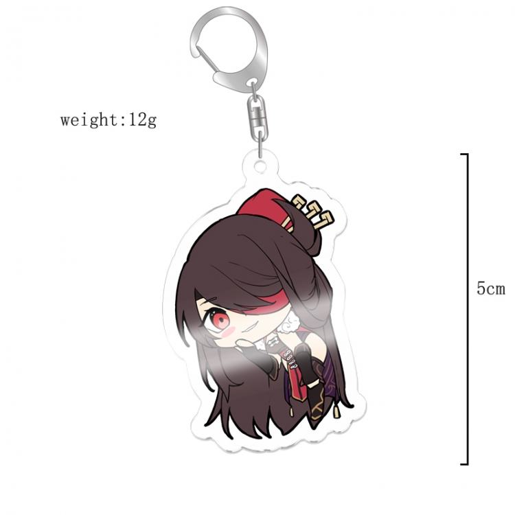 Genshin Impact Anime acrylic Key Chain  price for 5 pcs 12050