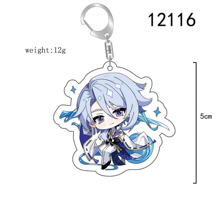 Genshin Impact Anime acrylic Key Chain  price for 5 pcs 12116