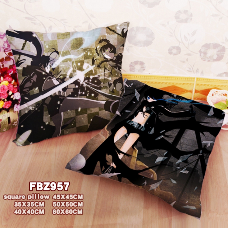 Black Rock Shooter Anime Square Universal Pillow 45X45