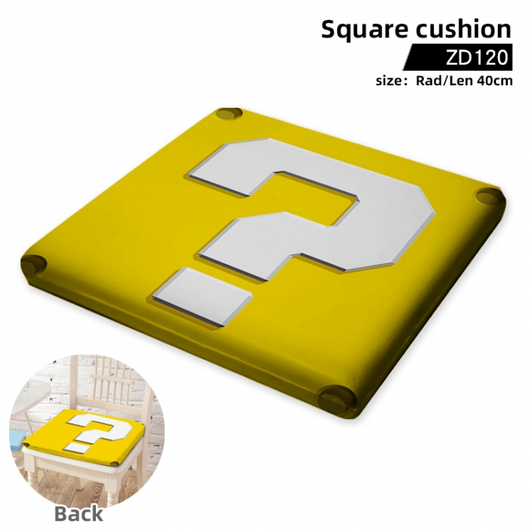 Super Mario Anime Square Cushion Chair Cushion Support to Customize ZD120