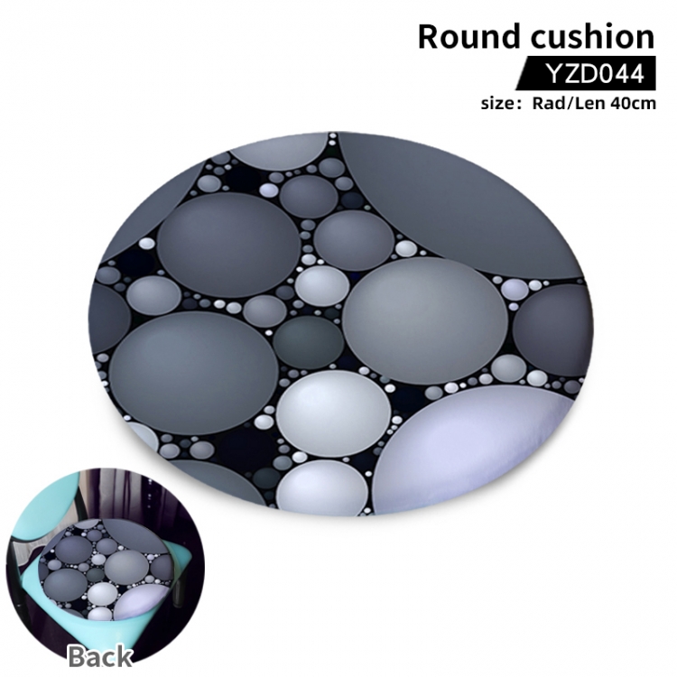 Personalized pattern Anime Fine Plush Round Seat Cushion 40cm Support Single Style To Customize  YZD044