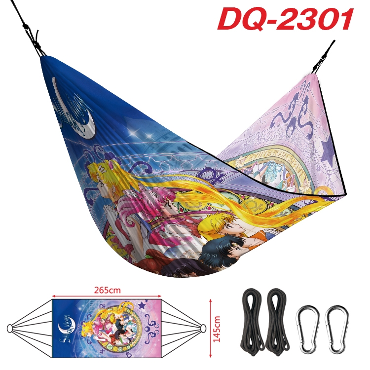 sailormoon Outdoor full color watermark printing hammock 265x145cm DQ-2301