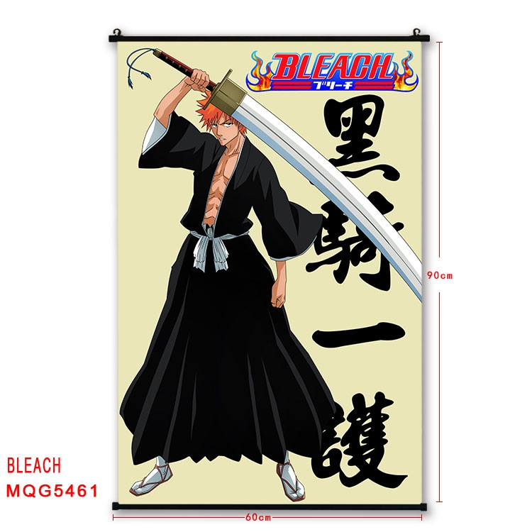 Bleach black Plastic rod Cloth painting Wall Scroll 60X90CM   MQG-5461