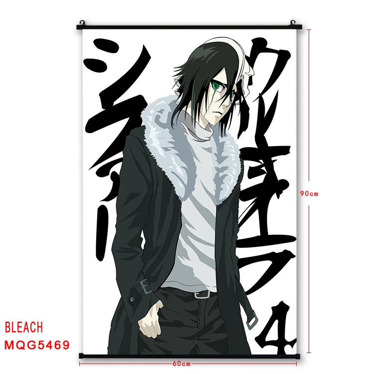 Bleach black Plastic rod Cloth painting Wall Scroll 60X90CM MQG-5469