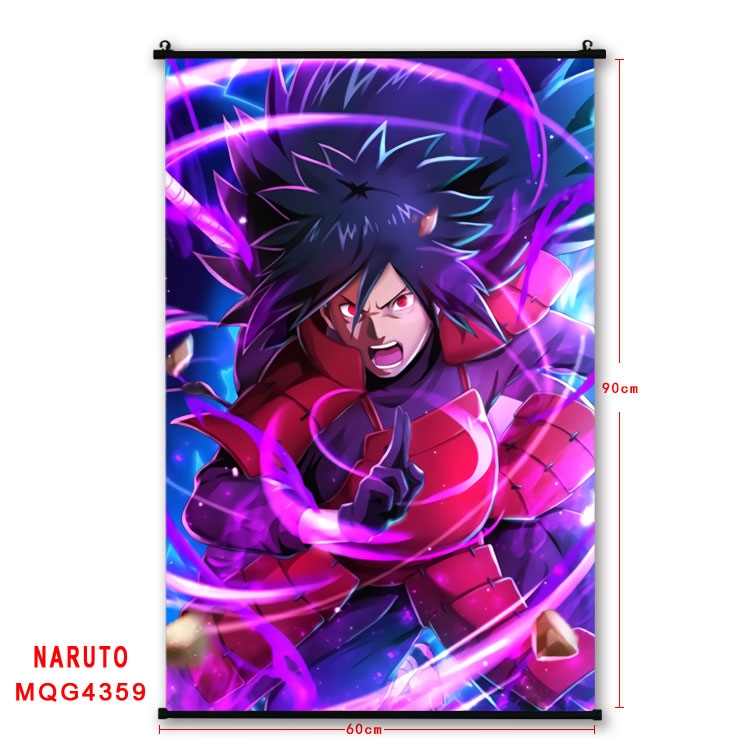 Naruto black Plastic rod Cloth painting Wall Scroll 60X90CM  MQG-4359