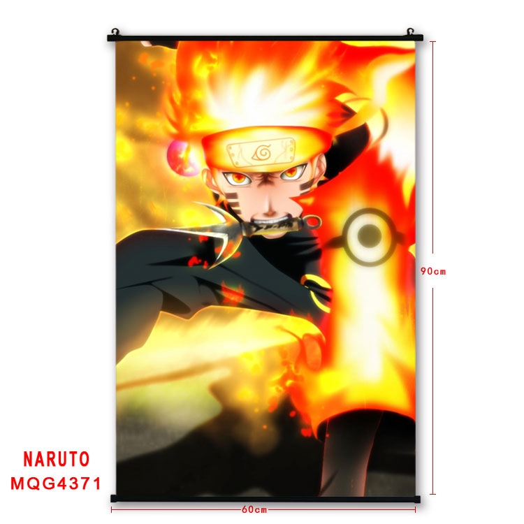 Naruto black Plastic rod Cloth painting Wall Scroll 60X90CM  MQG-4371