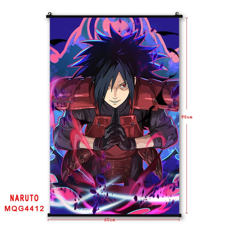 Naruto black Plastic rod Cloth painting Wall Scroll 60X90CM MQG-4412