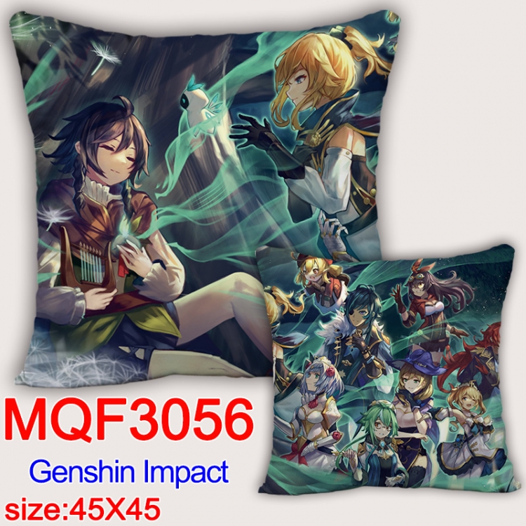 Genshin Impact Anime square full-color pillow cushion 45X45CM NO FILLING MQF-3056 