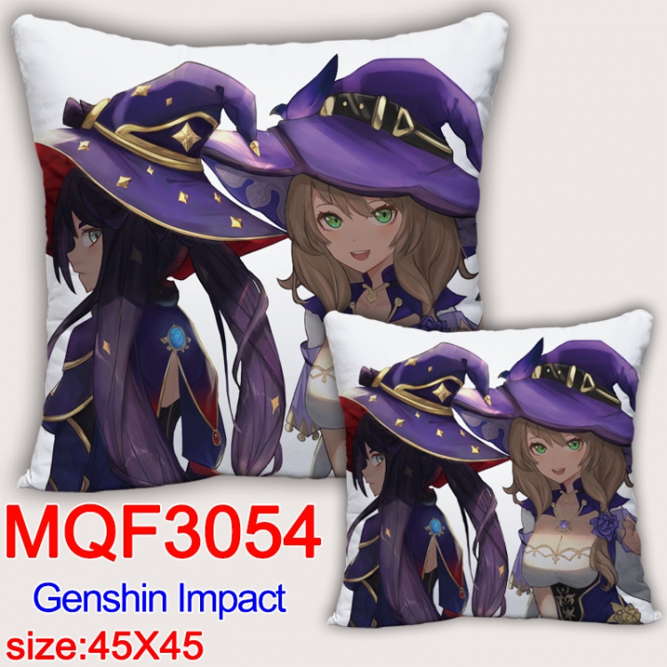 Pillow Genshin Impact Anime square full-color pillow cushion 45X45CM NO FILLING MQF-3054 