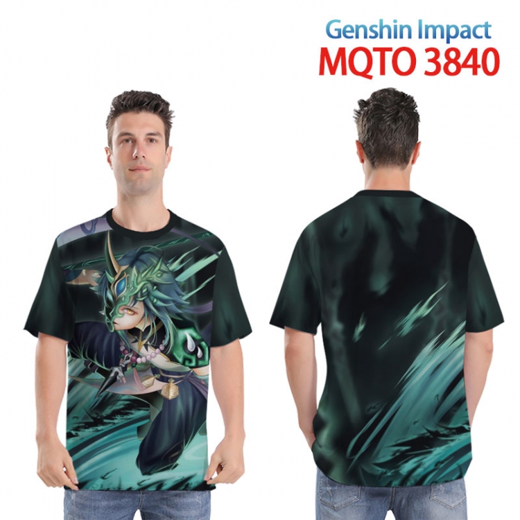 Genshin Impact  Full color printed short sleeve T-shirt from XXS to 4XL MQTO3840