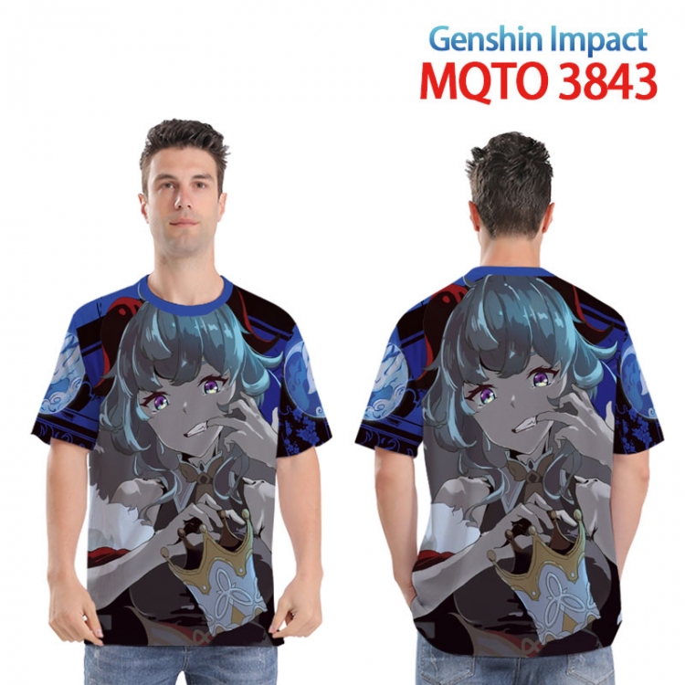 Genshin Impact  Full color printed short sleeve T-shirt from XXS to 4XL MQTO3843