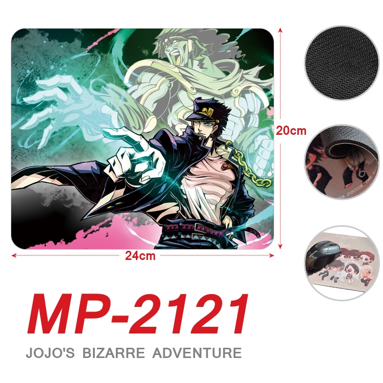 JoJos Bizarre Adventure Anime Full Color Printing Mouse Pad Unlocked 20X24cm price for 5 pcs MP-2121