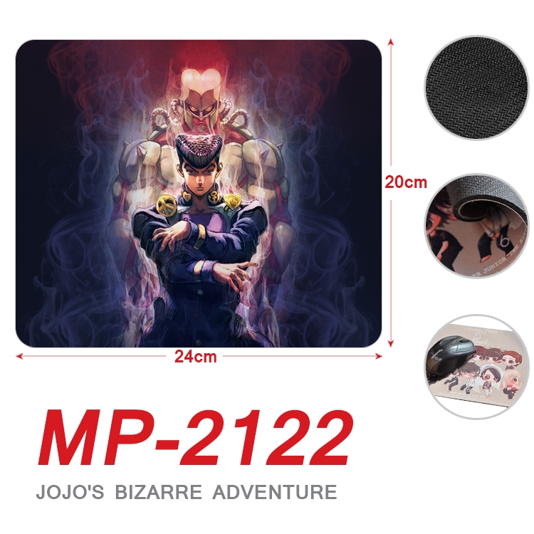 JoJos Bizarre Adventure Anime Full Color Printing Mouse Pad Unlocked 20X24cm price for 5 pcs MP-2122