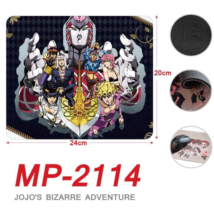 JoJos Bizarre Adventure Anime Full Color Printing Mouse Pad Unlocked 20X24cm price for 5 pcs MP-2114