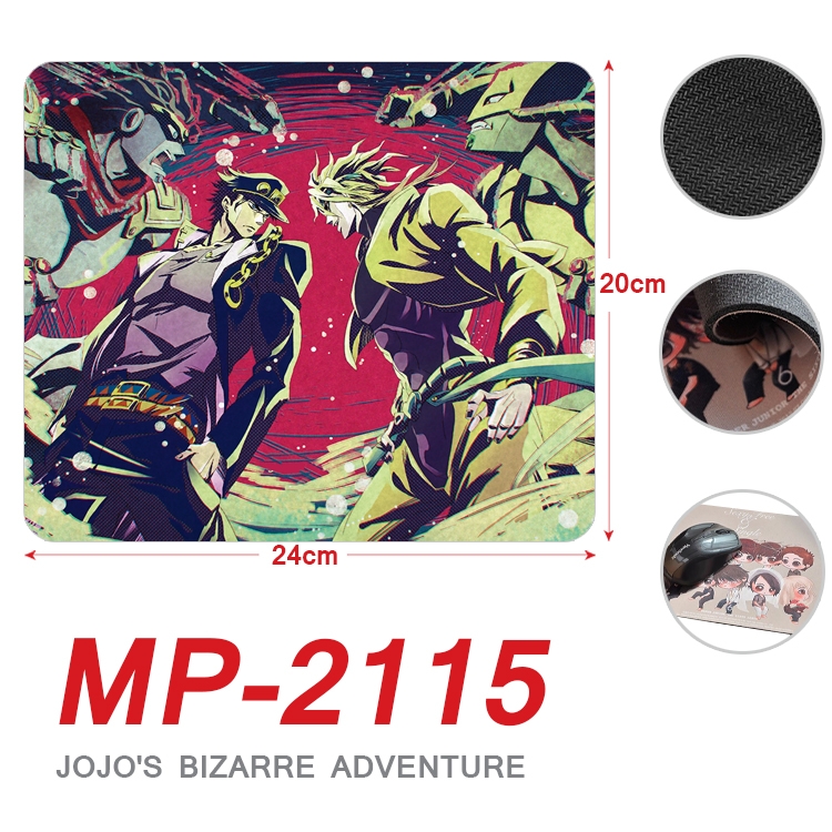 JoJos Bizarre Adventure Anime Full Color Printing Mouse Pad Unlocked 20X24cm price for 5 pcs MP-2115