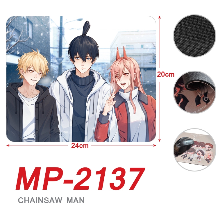 Chainsaw Man Anime Full Color Printing Mouse Pad Unlocked 20X24cm price for 5 pcs MP-2137