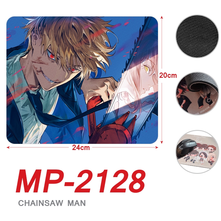 Chainsaw Man Anime Full Color Printing Mouse Pad Unlocked 20X24cm price for 5 pcs MP-2128