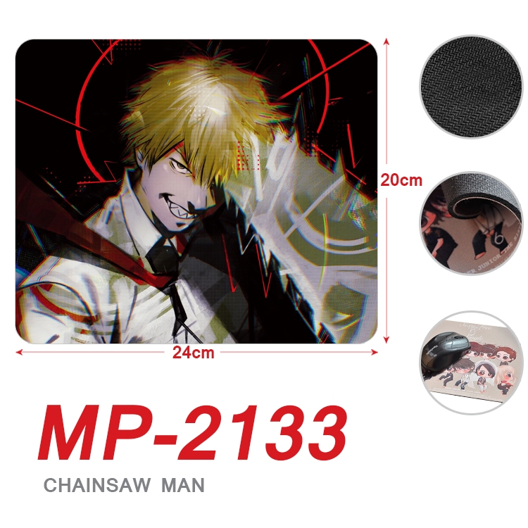 Chainsaw Man Anime Full Color Printing Mouse Pad Unlocked 20X24cm price for 5 pcs MP-2133