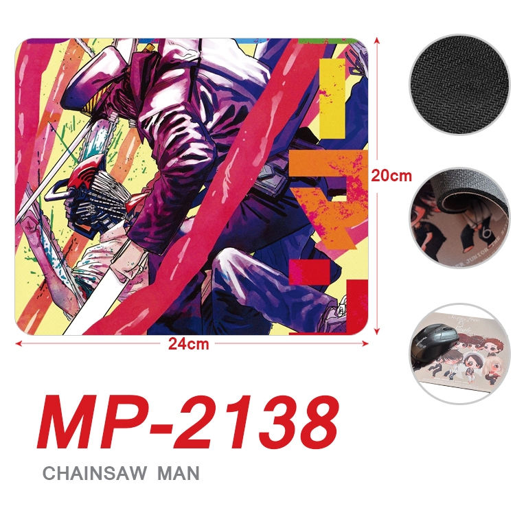 Chainsaw Man Anime Full Color Printing Mouse Pad Unlocked 20X24cm price for 5 pcs MP-2138