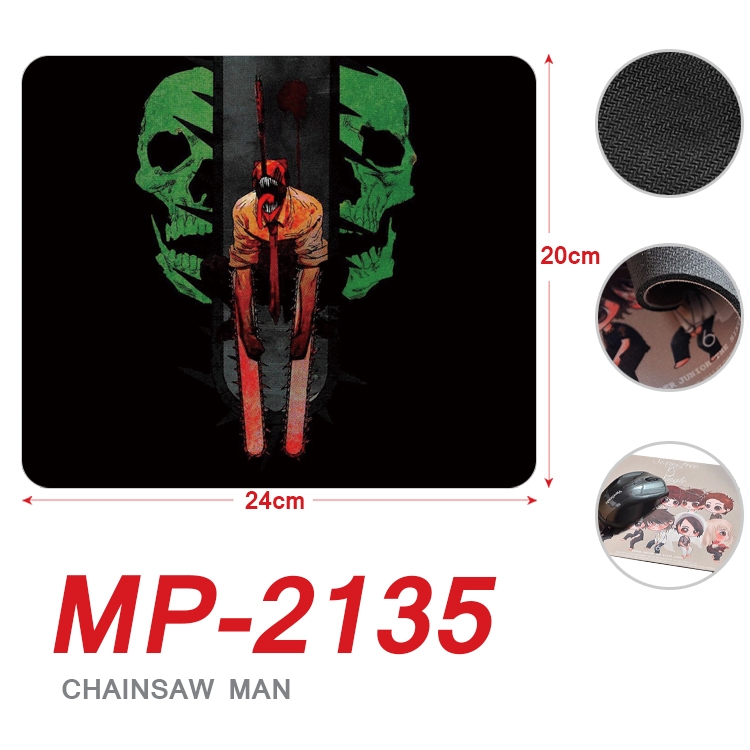 Chainsaw Man Anime Full Color Printing Mouse Pad Unlocked 20X24cm price for 5 pcs MP-2135
