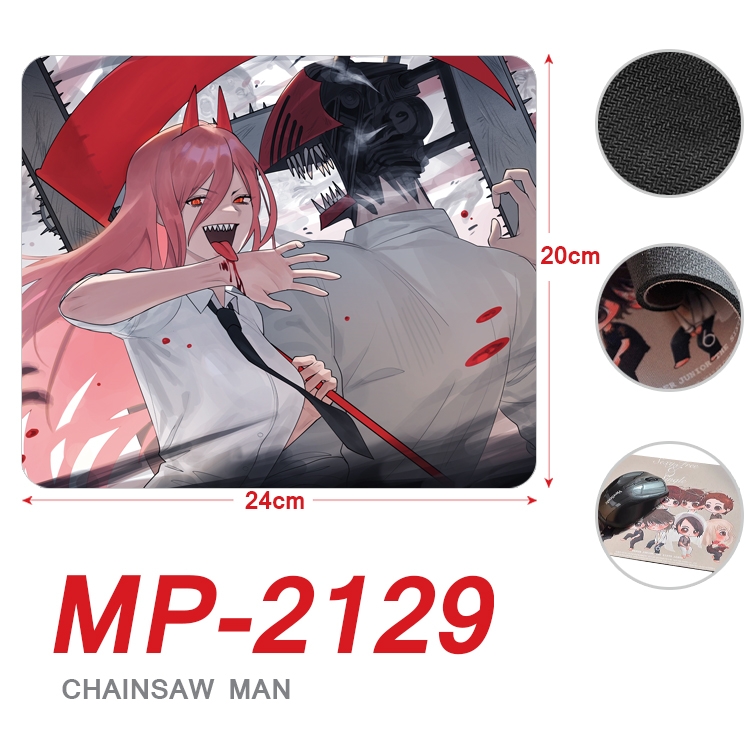 Chainsaw Man Anime Full Color Printing Mouse Pad Unlocked 20X24cm price for 5 pcs MP-2129