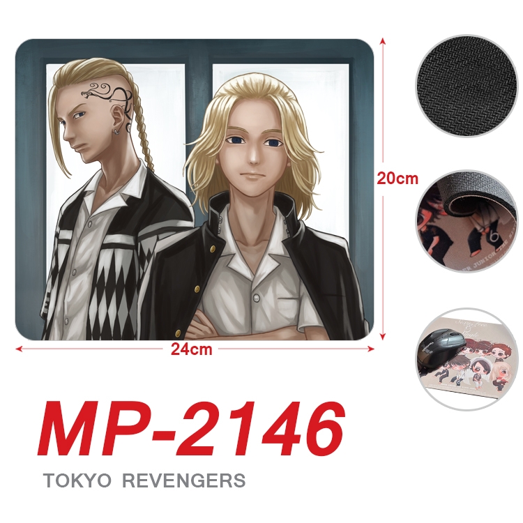 Tokyo Revengers Anime Full Color Printing Mouse Pad Unlocked 20X24cm price for 5 pcs MP-2146