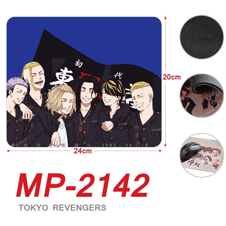 Tokyo Revengers Anime Full Color Printing Mouse Pad Unlocked 20X24cm price for 5 pcs MP-2142