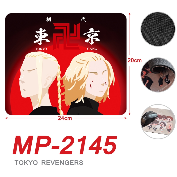 Tokyo Revengers Anime Full Color Printing Mouse Pad Unlocked 20X24cm price for 5 pcs MP-2145