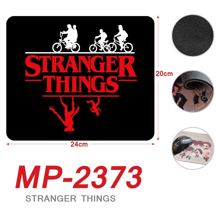 Stranger Things Anime Full Color Printing Mouse Pad Unlocked 20X24cm price for 5 pcs MP-2373