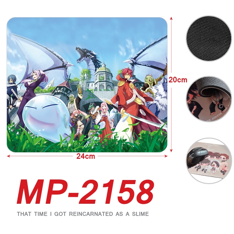 That Time I Got Slim Anime Full Color Printing Mouse Pad Unlocked 20X24cm price for 5 pcs MP-2158