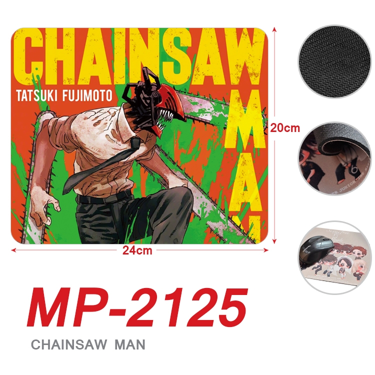 Chainsaw Man Anime Full Color Printing Mouse Pad Unlocked 20X24cm price for 5 pcs  MP-2125