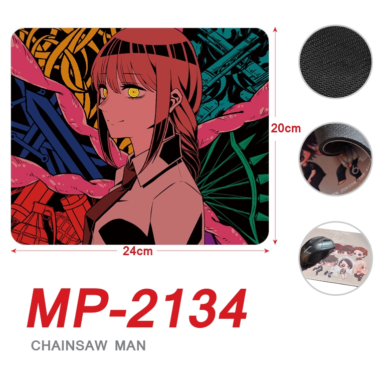 Chainsaw Man Anime Full Color Printing Mouse Pad Unlocked 20X24cm price for 5 pcs  MP-2134
