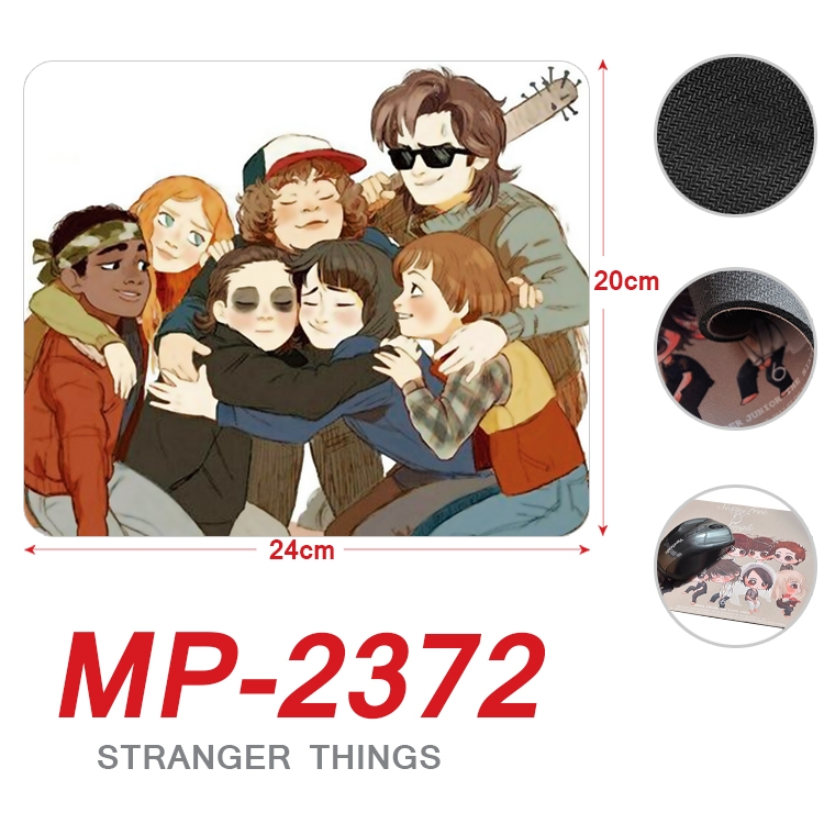 Stranger Things  Anime Full Color Printing Mouse Pad Unlocked 20X24cm price for 5 pcs  MP-2372