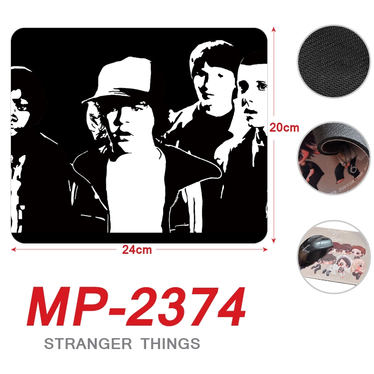 Stranger Things  Anime Full Color Printing Mouse Pad Unlocked 20X24cm price for 5 pcs  MP-2374