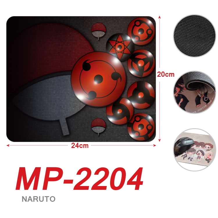 Naruto Anime Full Color Printing Mouse Pad Unlocked 20X24cm price for 5 pcs  MP-2204