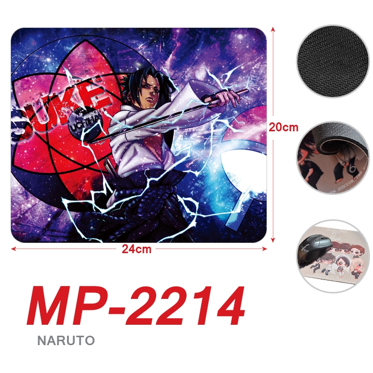 Naruto Anime Full Color Printing Mouse Pad Unlocked 20X24cm price for 5 pcs MP-2214