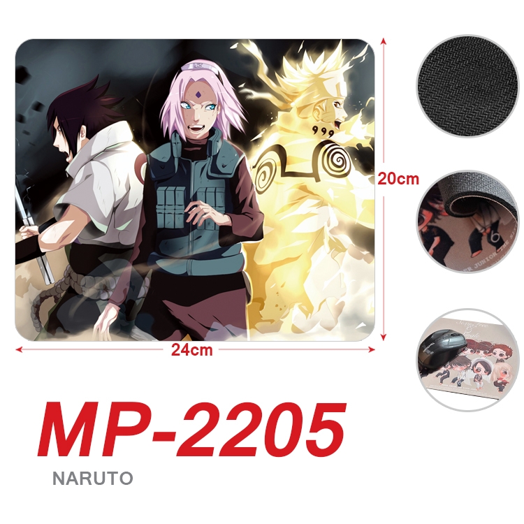 Naruto Anime Full Color Printing Mouse Pad Unlocked 20X24cm price for 5 pcs  MP-2205