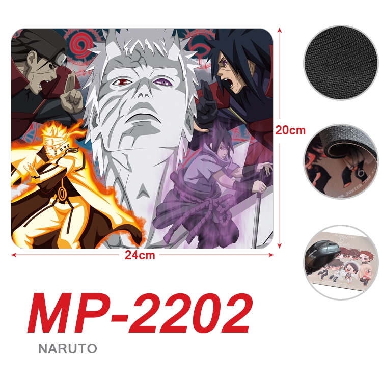 Naruto Anime Full Color Printing Mouse Pad Unlocked 20X24cm price for 5 pcs  MP-2202