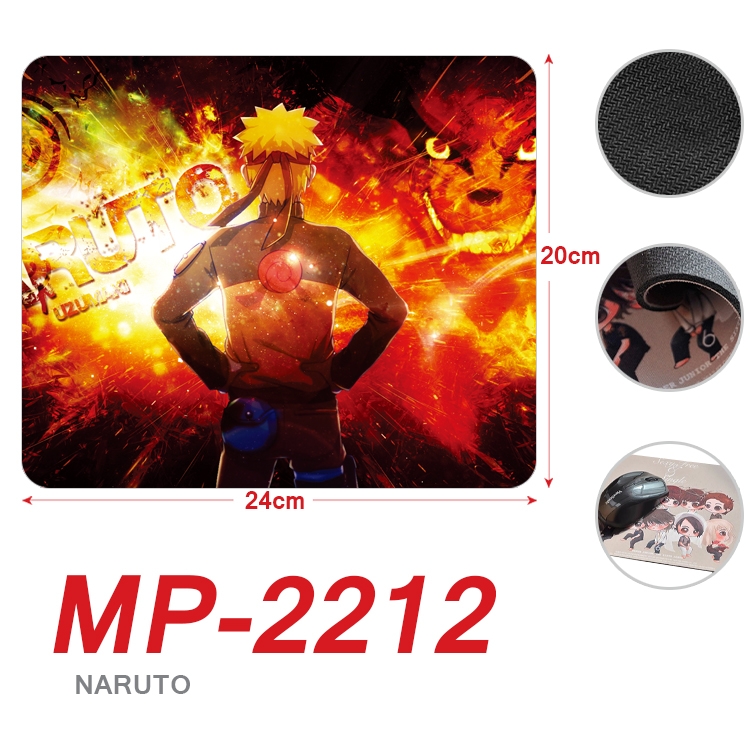 Naruto Anime Full Color Printing Mouse Pad Unlocked 20X24cm price for 5 pcs  MP-2212