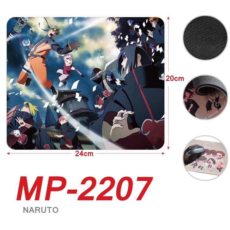 Naruto Anime Full Color Printing Mouse Pad Unlocked 20X24cm price for 5 pcs  MP-2207