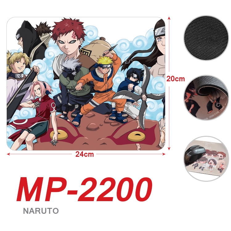 Naruto Anime Full Color Printing Mouse Pad Unlocked 20X24cm price for 5 pcs  MP-2200