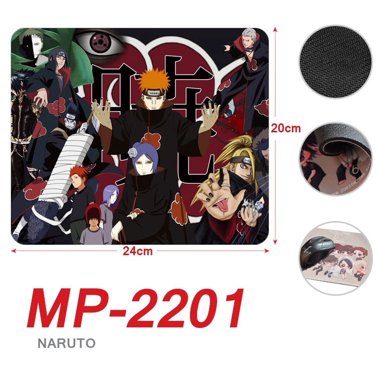 Naruto Anime Full Color Printing Mouse Pad Unlocked 20X24cm price for 5 pcs  MP-2201