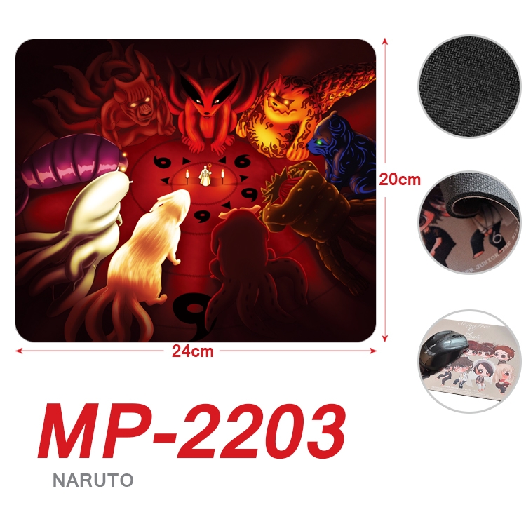 Naruto Anime Full Color Printing Mouse Pad Unlocked 20X24cm price for 5 pcs  MP-2203